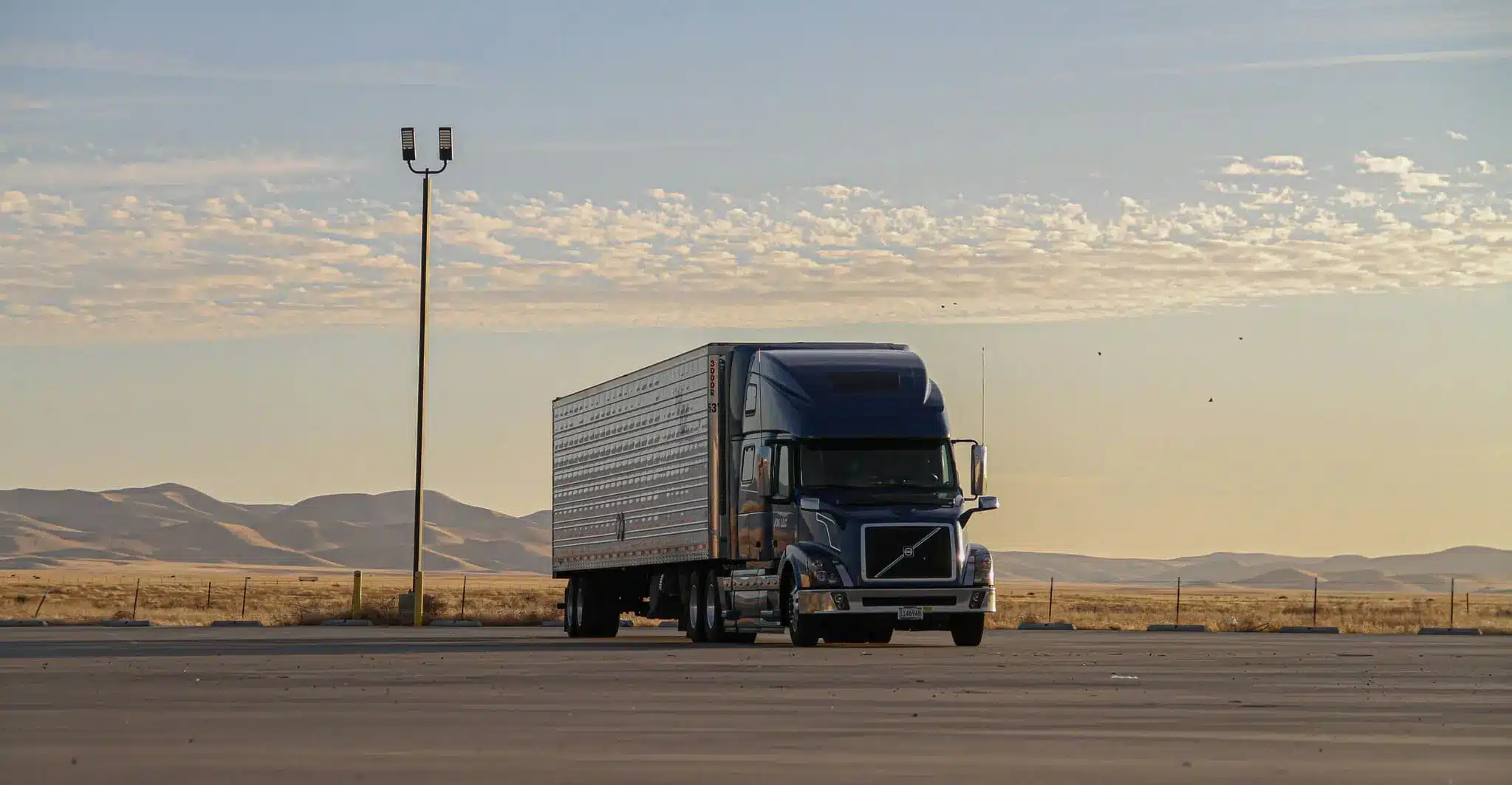 Freight truck on an interstate transport route in Australia