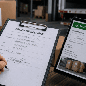 Interstate Freight Proof of delivery
